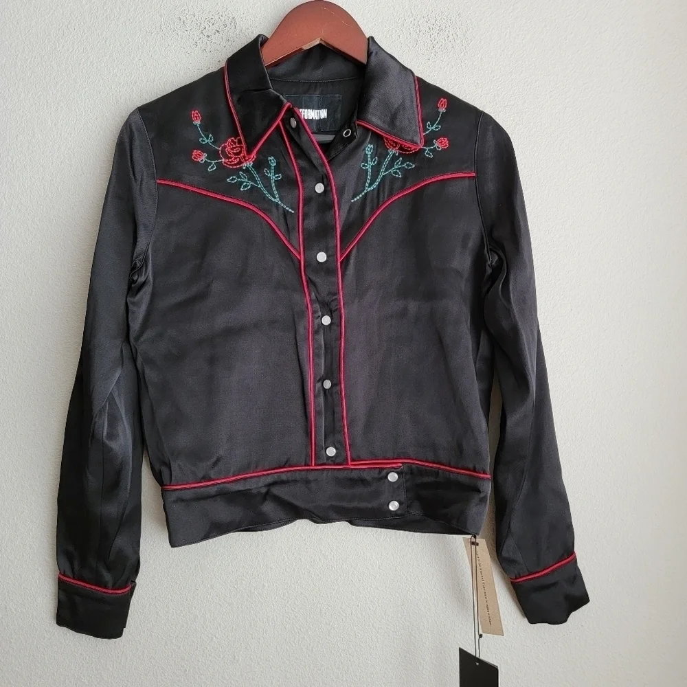Reformation Dallas Jacket in Black size XS NWT